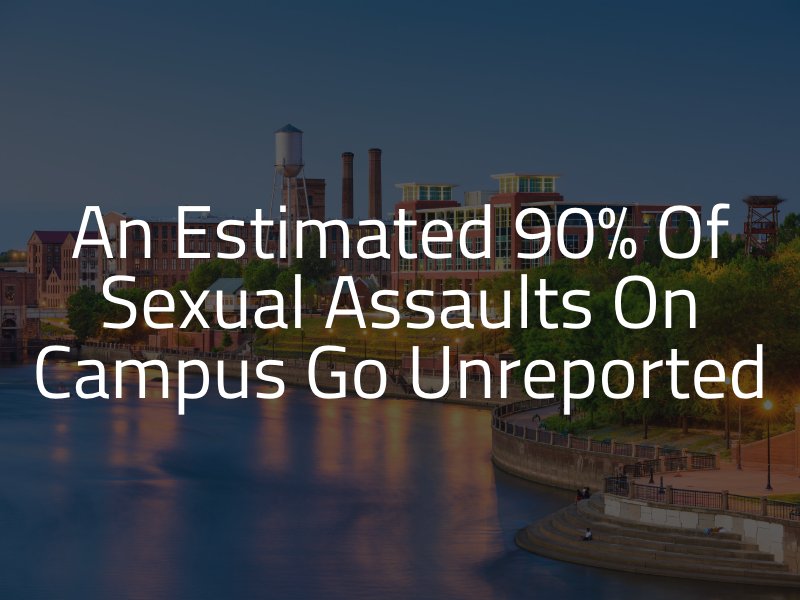 An estimated 90% of sexual assaults on campus go unreported